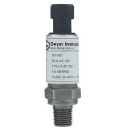 DWYER INSTRUMENTS Industrial Pressure Transmitter, Pressure Xmtr02500PSI TPT-R05